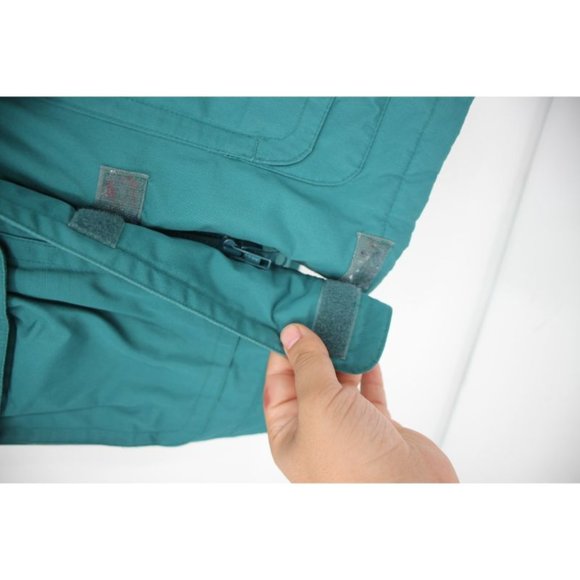 Vintage Eddie bauer Women's small premium goose down puffer jacket green pockets - Picture 3 of 16